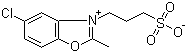 5-Chloro-2-methyl-3-(3-sulphonatopropyl)benzoxazolium